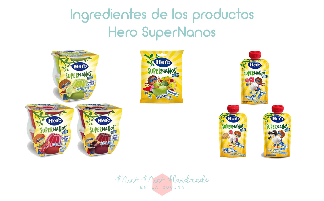 Ingredientes de los Hero SuperNanos